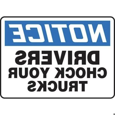 Accuform OSHA NOTICE Safety Sign ALL DRIVERS MTKC818VS MTKC818VS